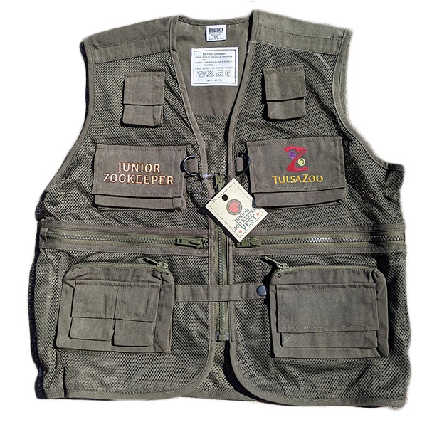 YOUTH VEST JR ZOOKEEPER OLIVE